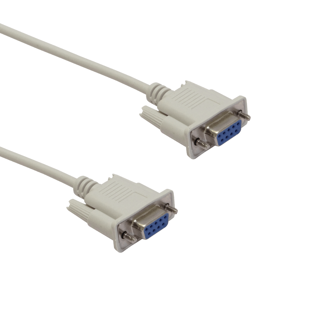 Null-Modem 3mt DB9-Hembra-Hembra 300cm Cable Cross Serial RS232 DE-09 2