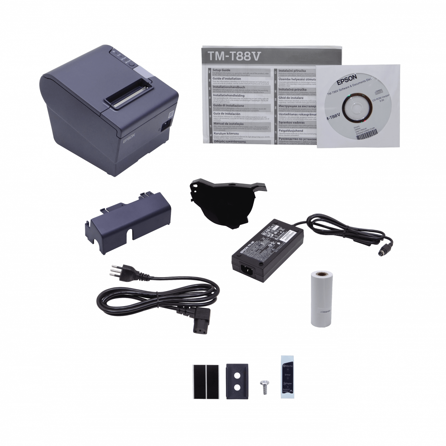 Impresora de recibos Térmica Epson TM-T88V POS 79.5mm USB Paralelo CEN36 5