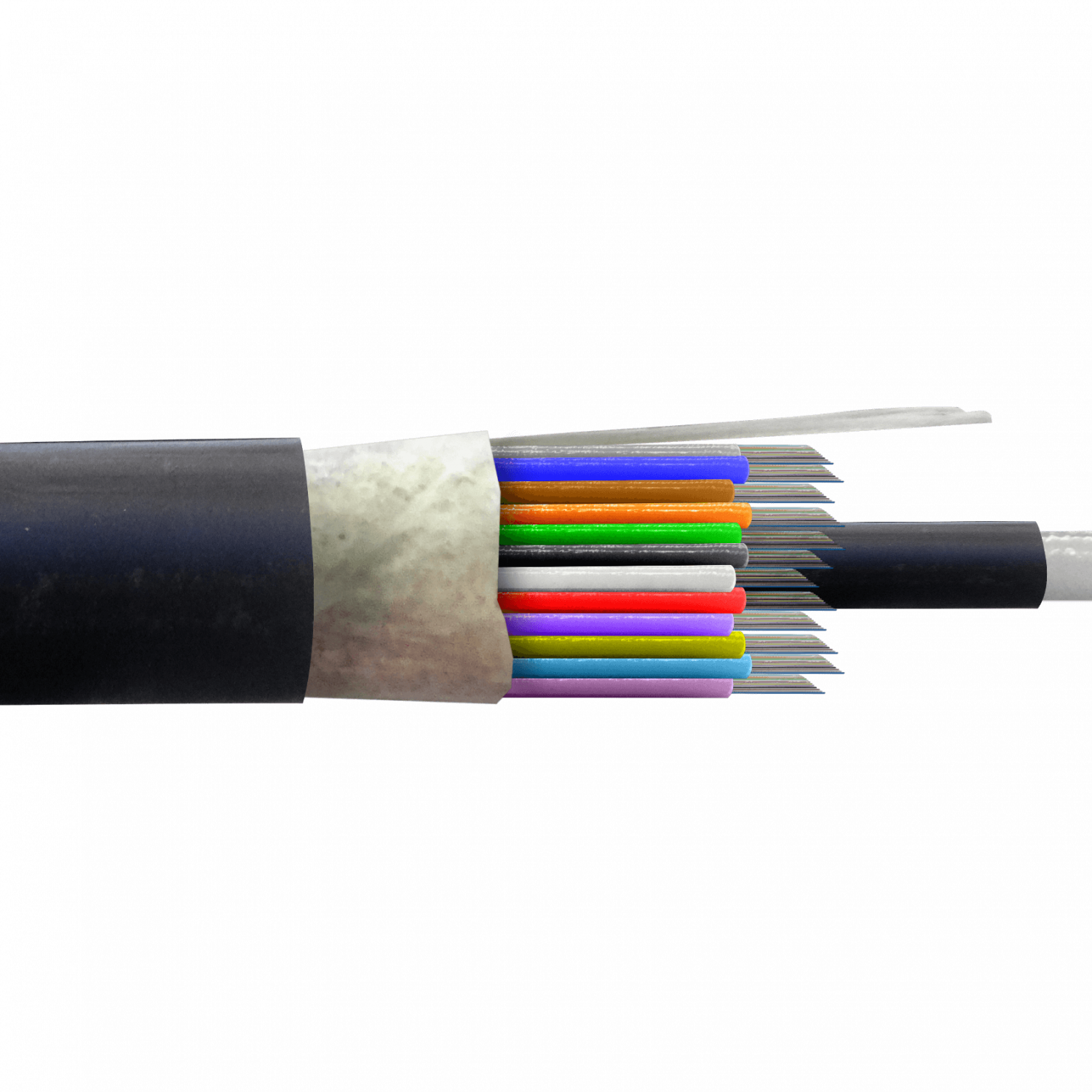 Cable de Fibra Óptica Monomodo 144 Fibras G652D 12x12 Tubos Exterior PE 16mm - CFSK144 1