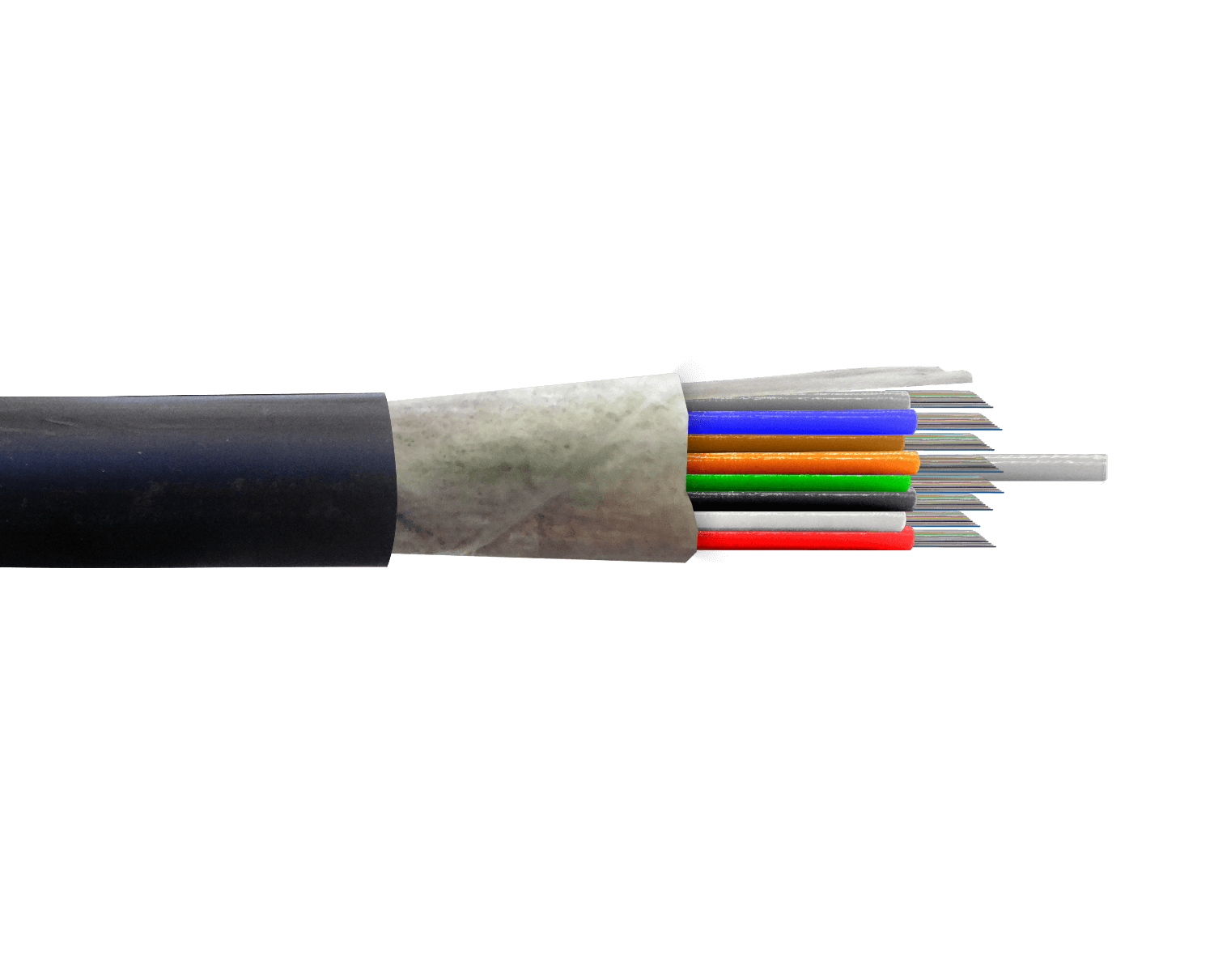 Cable de Fibra Óptica Monomodo 96 Fibras G652D 12x8 Tubos Exterior PE 13mm - CFSK96 1