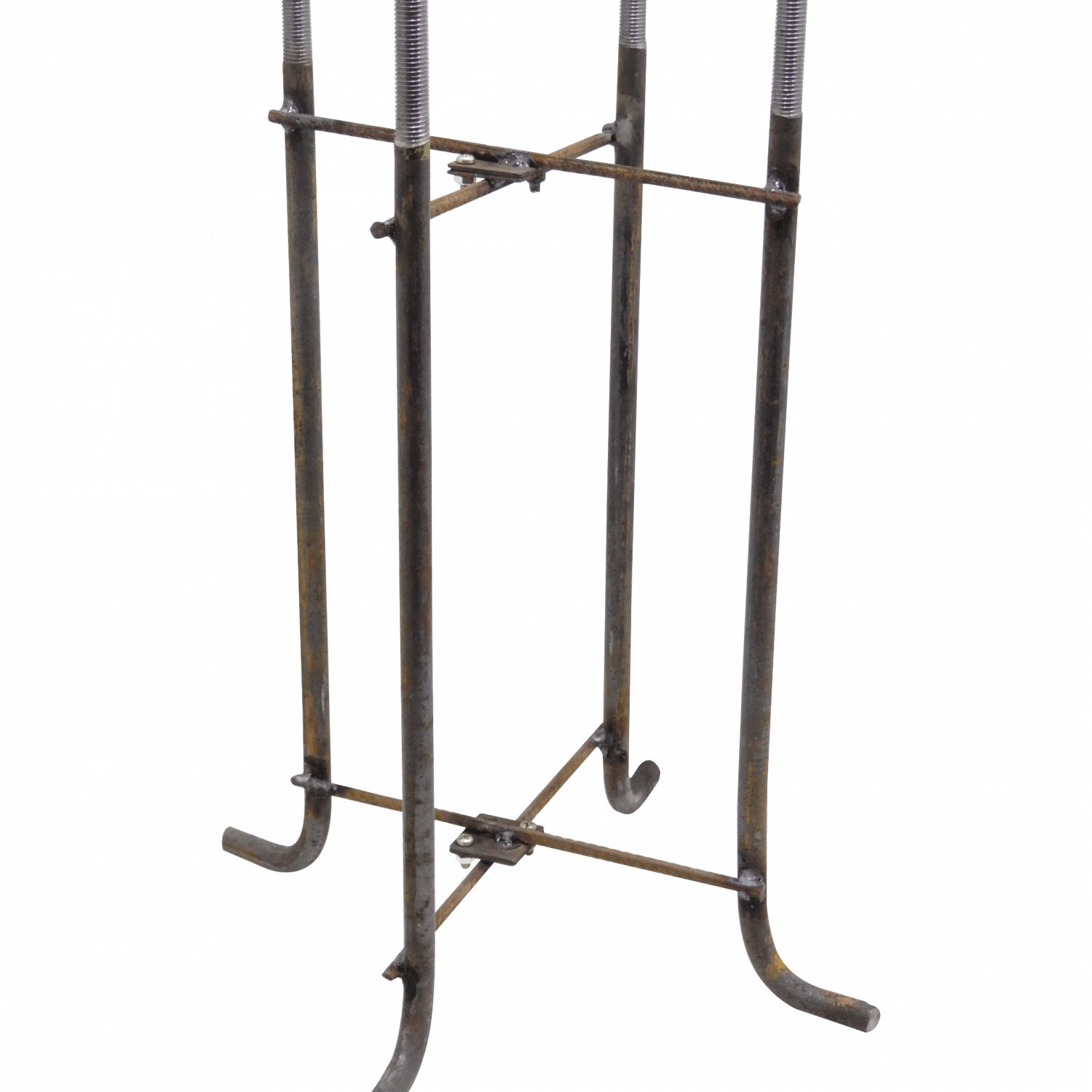 Alt-550mm 185x185mm Canastillo Fierro ObraCivil Base p/POSTEC-7M/6M 3
