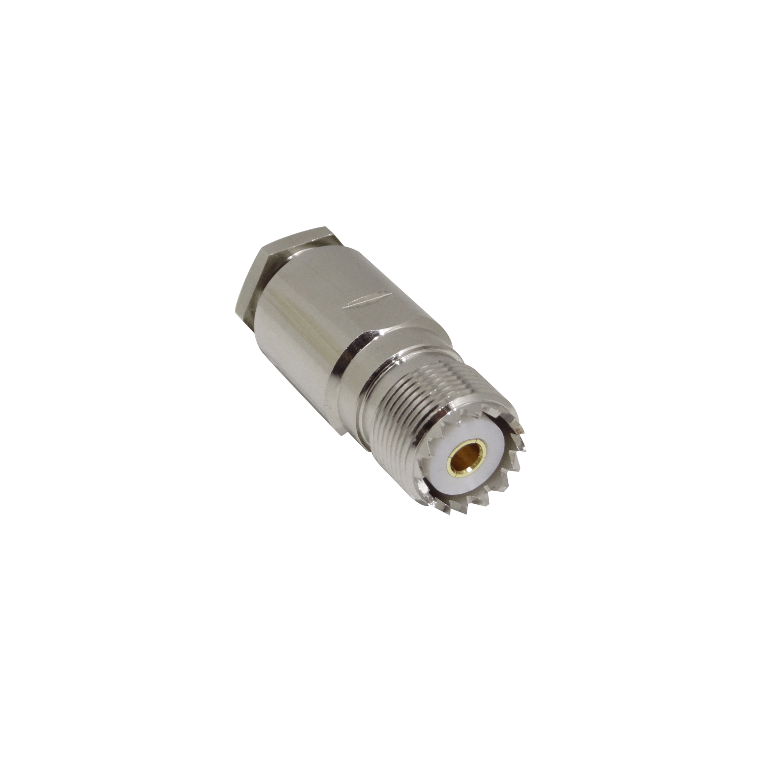 Conector UHF-Hembra PL-259 Soldable para Cable Coaxial LMR400/RG8 2