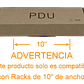PDU 10A con 6 Enchufes Hembra C13, 1 Enchufe Macho C14, Rack 10