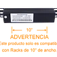 PDU 10A con 6 Enchufes Hembra C13, 1 Enchufe Macho C14, Rack 10