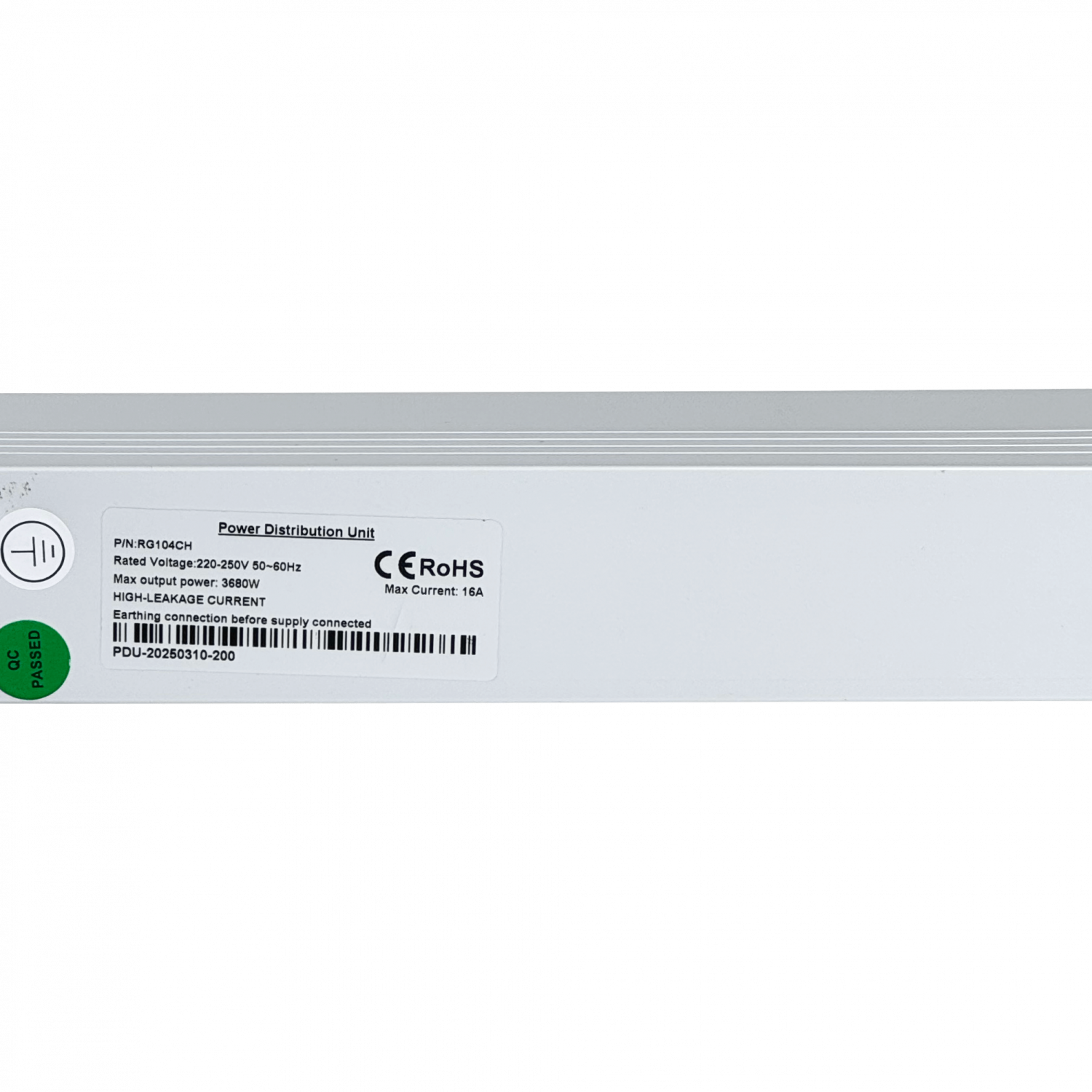 PDU 16A Enchufes 4-Hembra-CH/Schuk in-Schuko Rack-10-pulgada cable1,8m 1