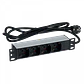 PDU 16A Enchufes 4-Hembra-CH/Schuk in-Schuko Rack-10-pulgada cable1,8m - Miniatura 5