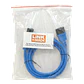 Cable de Poder C13 a C14, 1.8m, 7A, Azul, 3x0.82mm² - Miniatura 2