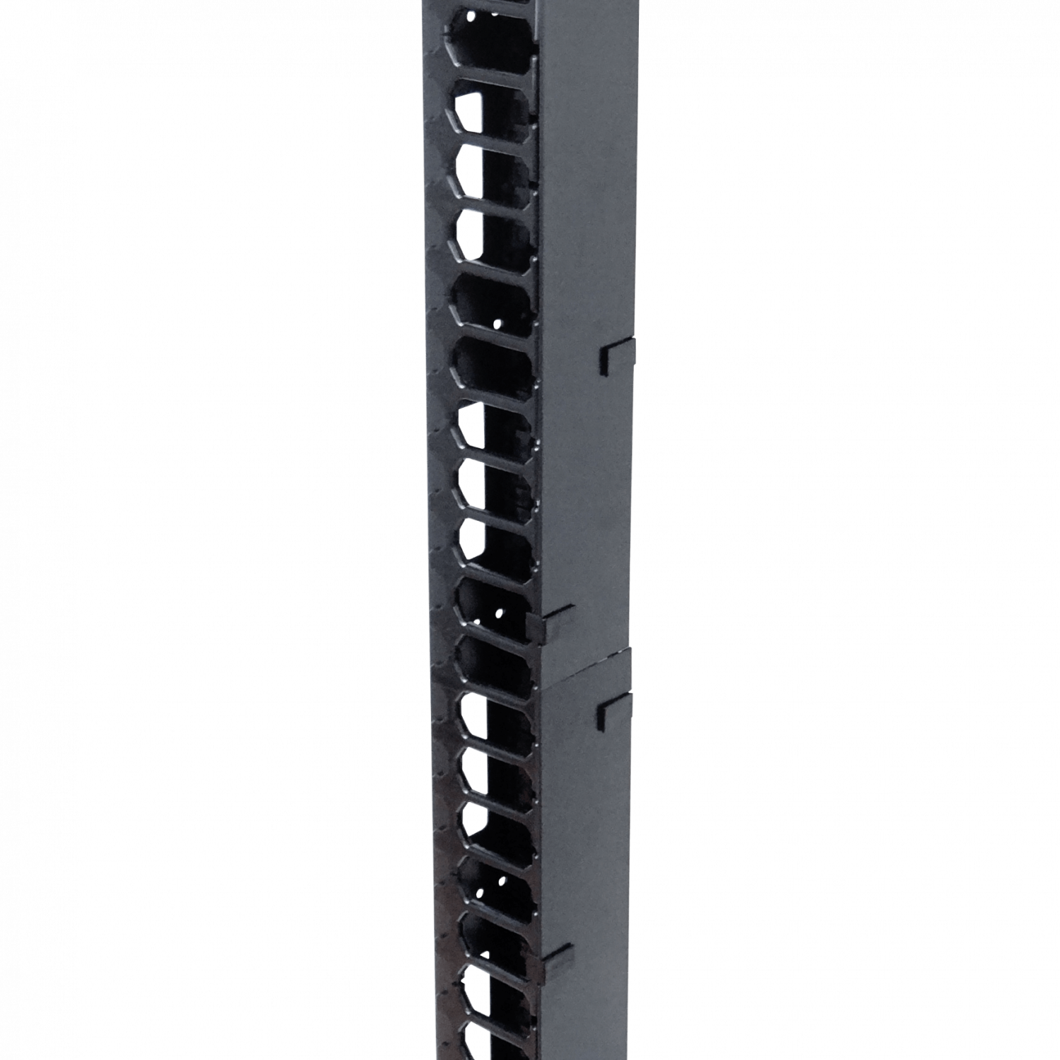 Organizador Vertical 32U 142cm, 2 Tapas Metálicas, Ancho 10cm, Profundidad 11cm   2