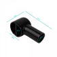 Negro 47x25x23mm Protector Cuadrado Aislante para Bateria - Miniatura 2