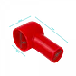 Rojo 47x25x23mm Protector Cuadrado Aislante para Bateria - Miniatura 2