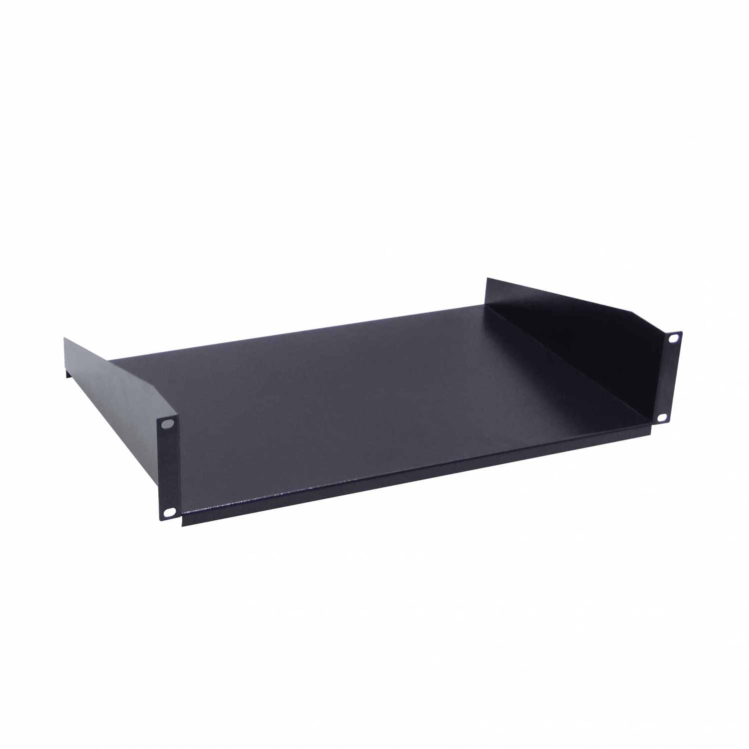 Bandeja Rack LINKMADE 2U Lisa Extra Resistente, 30cm, Negra, Requiere M6-4KIT 5