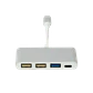 Hub USB-C a 1x USB-C + 3x USB-A, Cable 7cm, USB 3.1 Gen 1 - Miniatura 2