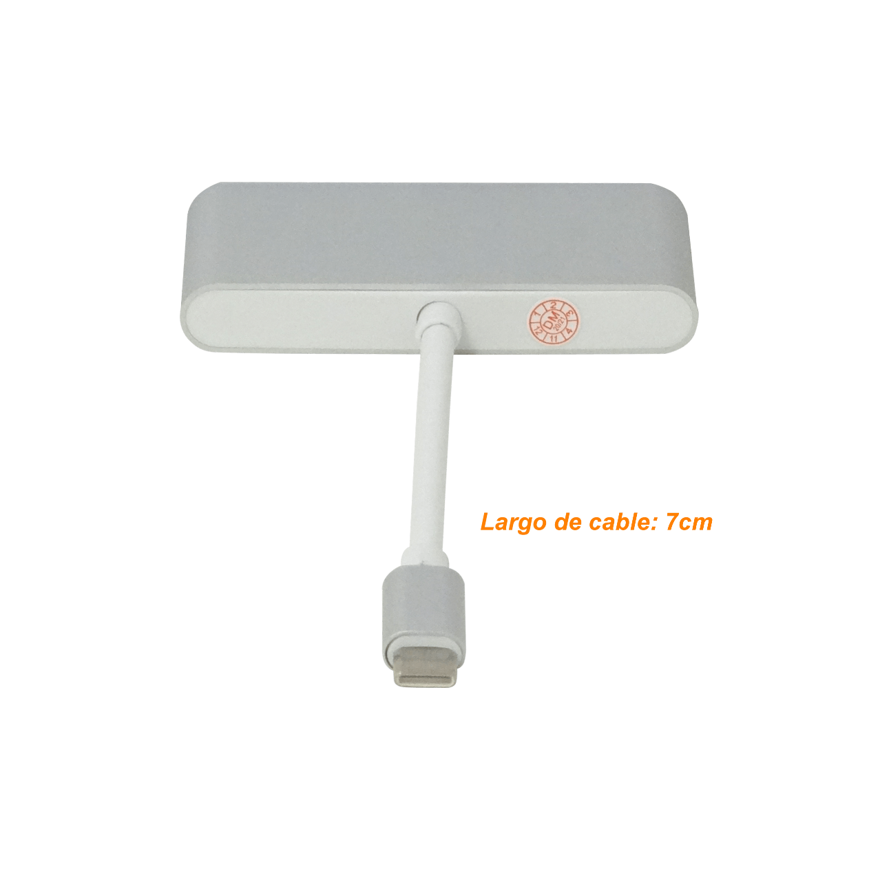 Hub USB-C a 1x USB-C + 3x USB-A, Cable 7cm, USB 3.1 Gen 1 3