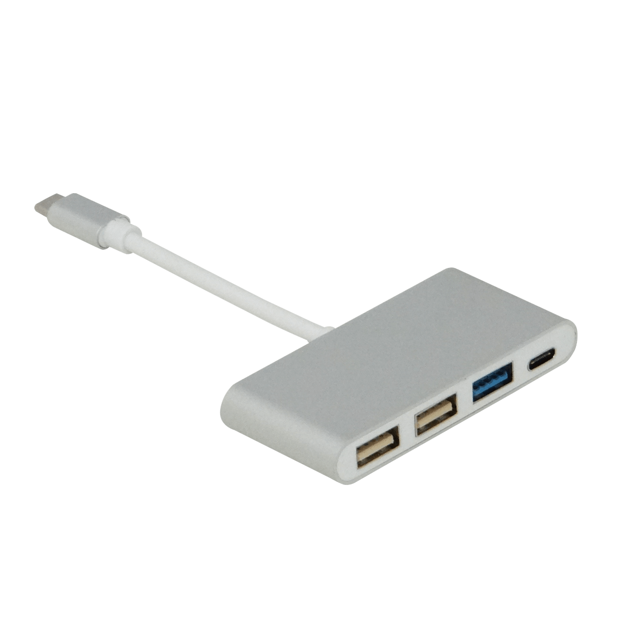 Hub USB-C a 1x USB-C + 3x USB-A, Cable 7cm, USB 3.1 Gen 1 4
