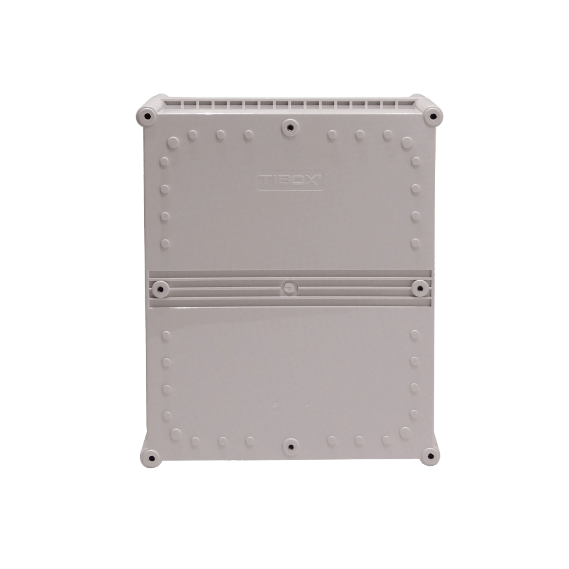 Caja Plástica TIBOX TJ-AG-3428-1, 340x280x180mm, Gris, IP66 con Placa 2