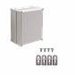 Caja Plástica TIBOX TJ-AG-3428-1, 340x280x180mm, Gris, IP66 con Placa - Miniatura 4