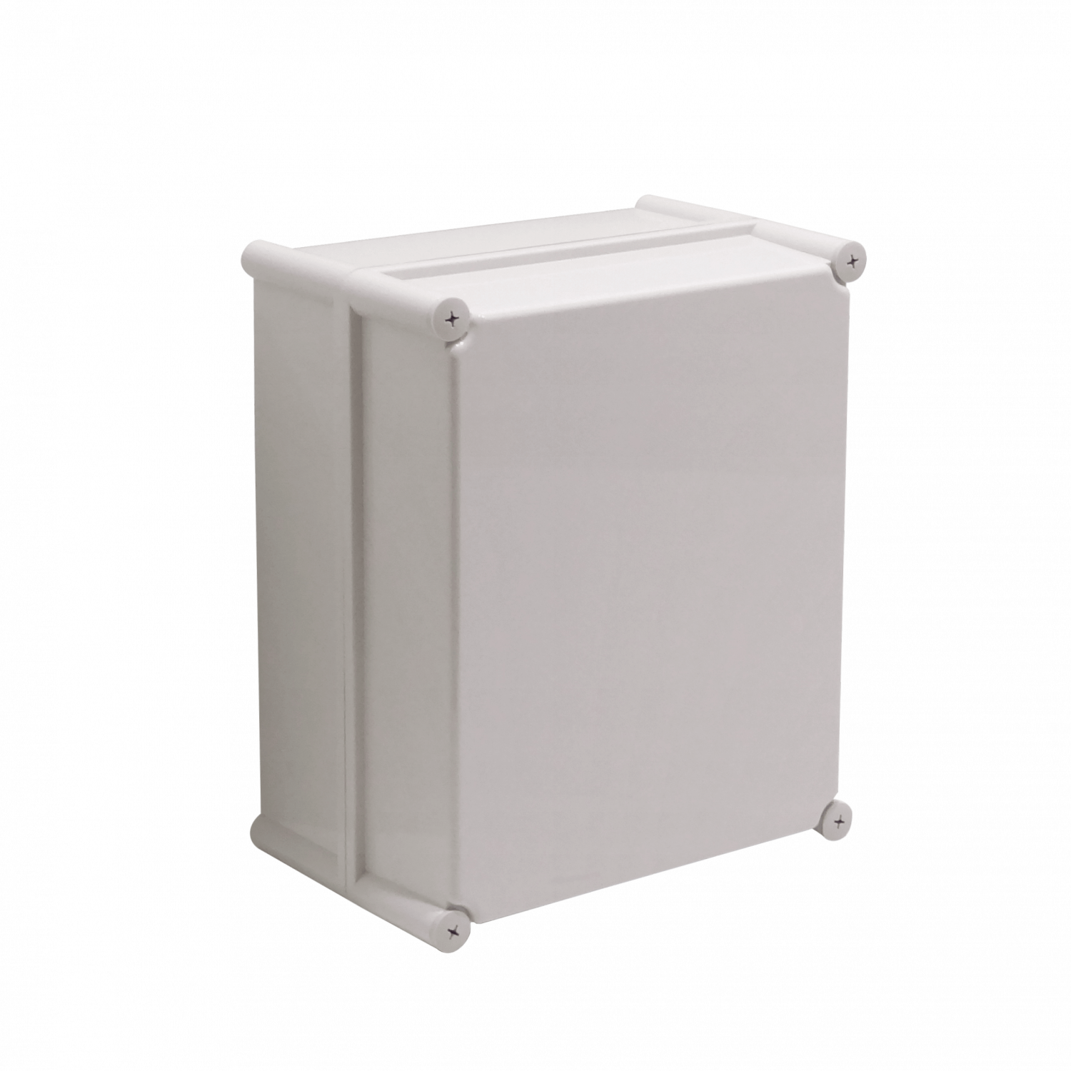 Caja Plástica TIBOX TJ-AG-3428-1, 340x280x180mm, Gris, IP66 con Placa 5