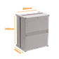 Caja Plástica TIBOX TJ-AG-3428-1, 340x280x180mm, Gris, IP66 con Placa - Miniatura 6