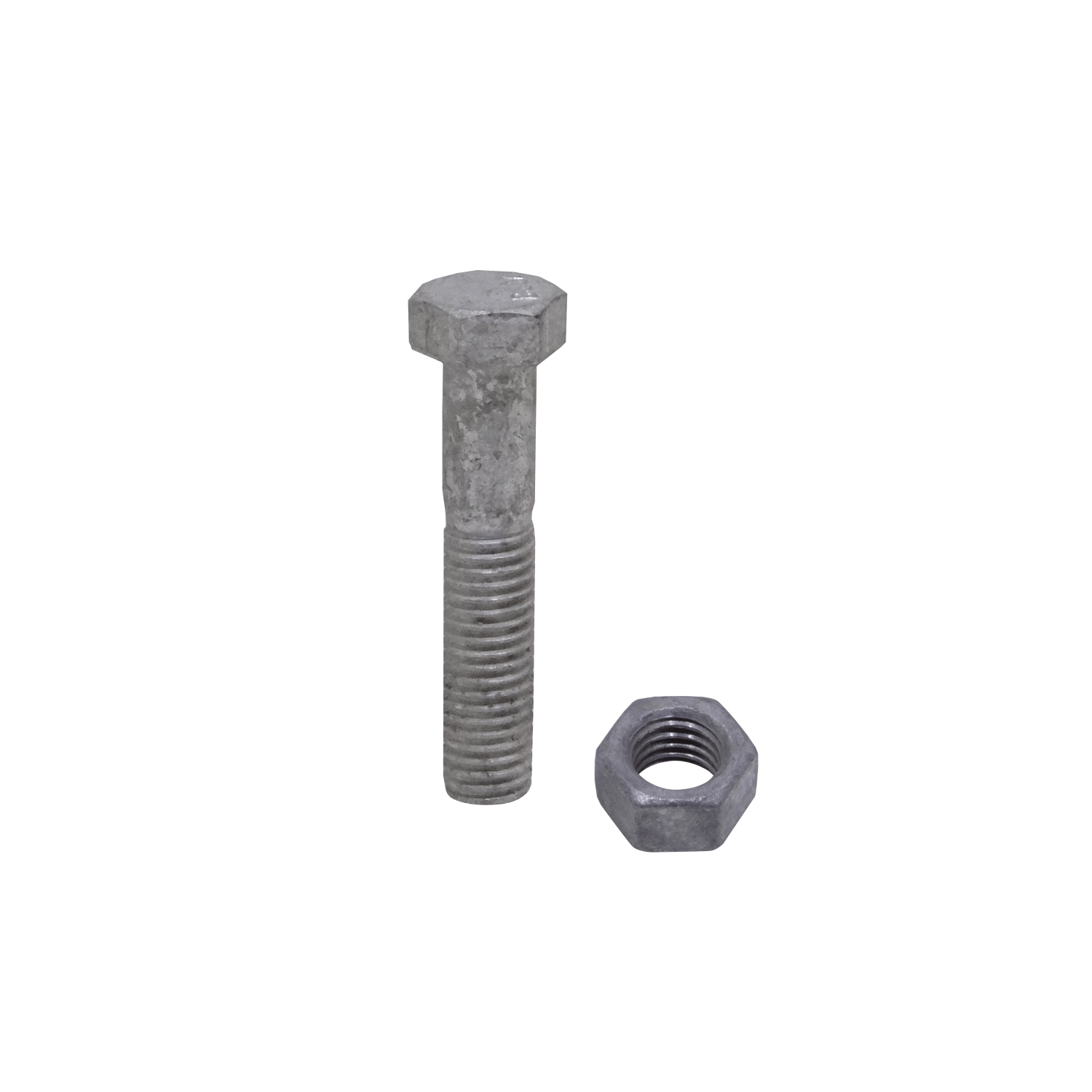 1/2 x 2 1/2 Perno Hexagonal con Tuerca Hexagonal-19mm-3/4p 0,5x2,5pulg 2