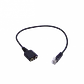 RJ9-Macho a 2x3,5mm-Hembra Mic/Audif Cable 25cm para Auricular 3.5mm - Miniatura 1