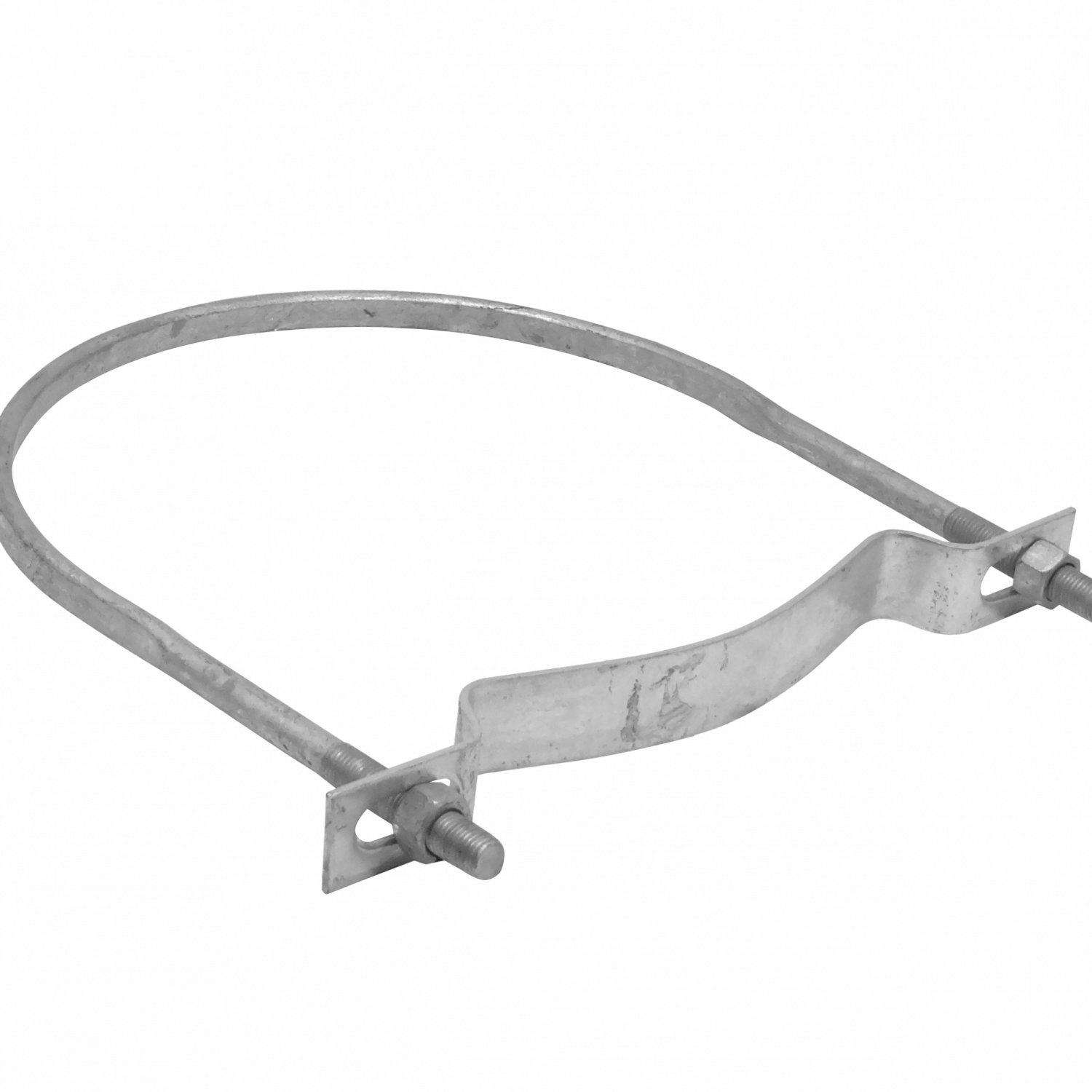 Clamp 310mm 303-319mm Galvanizada para Poste Redondo Tuercas-23mm 1