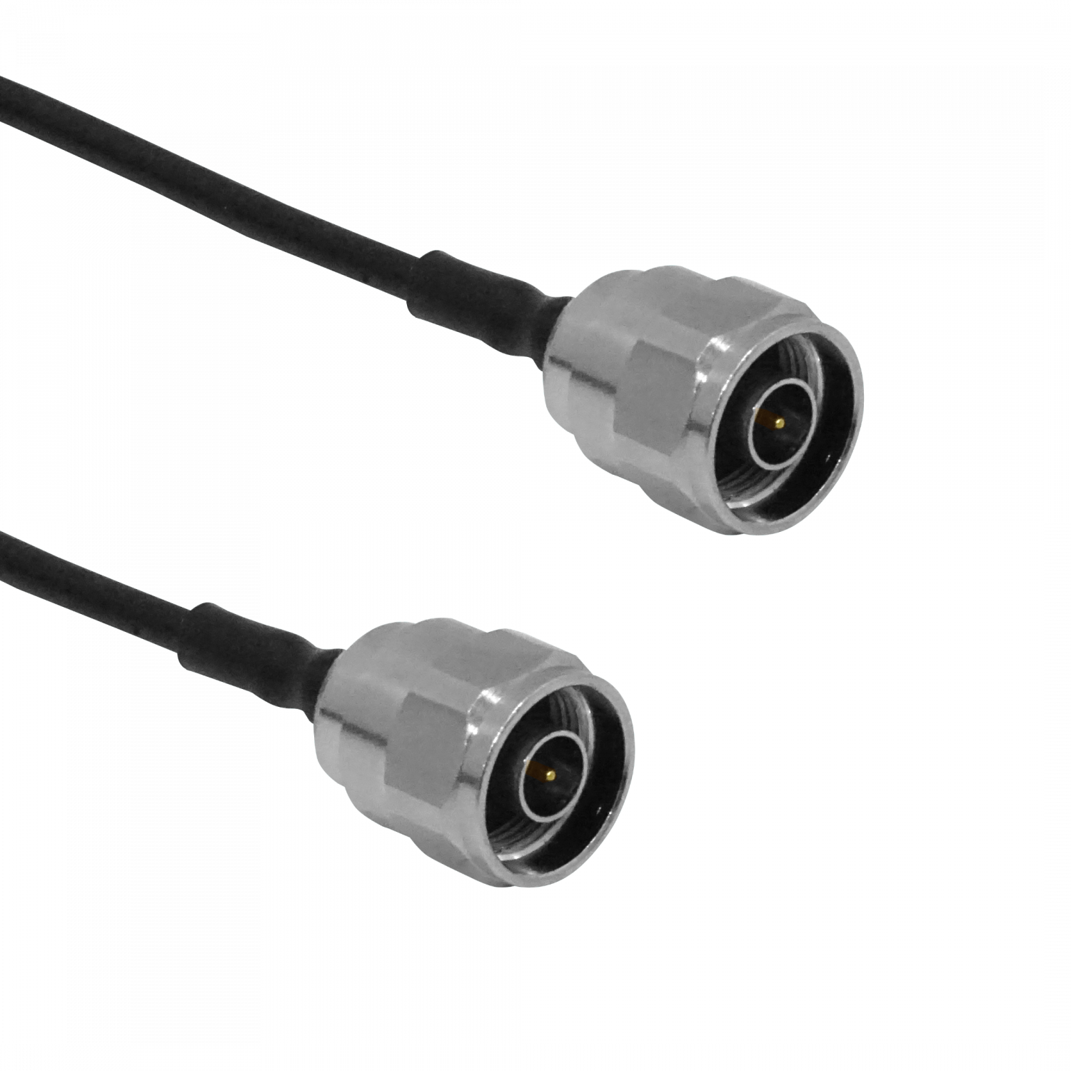 Par de Cables Coaxiales ALGCOM 2NN - 50 cm, N-Macho a N-Macho, SM141 1