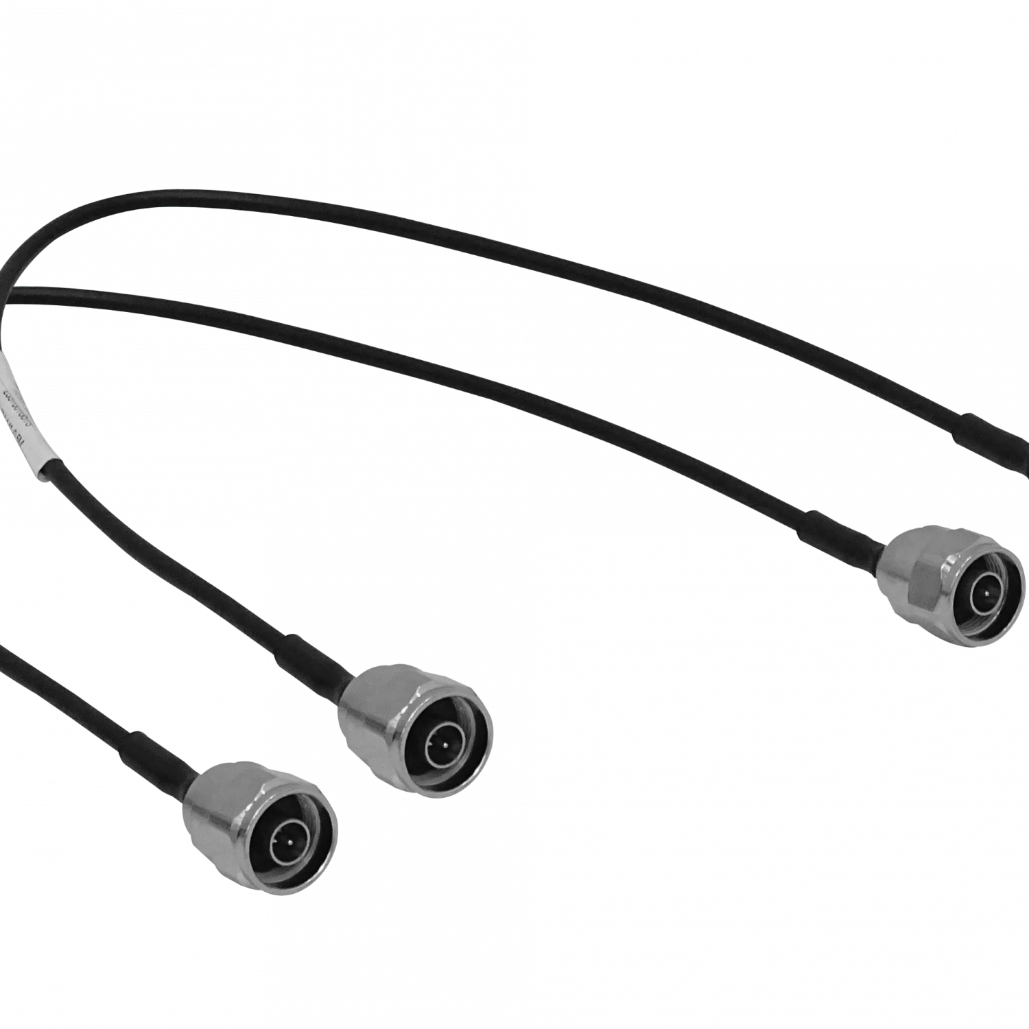 Par de Cables Coaxiales ALGCOM 2NN - 50 cm, N-Macho a N-Macho, SM141 2