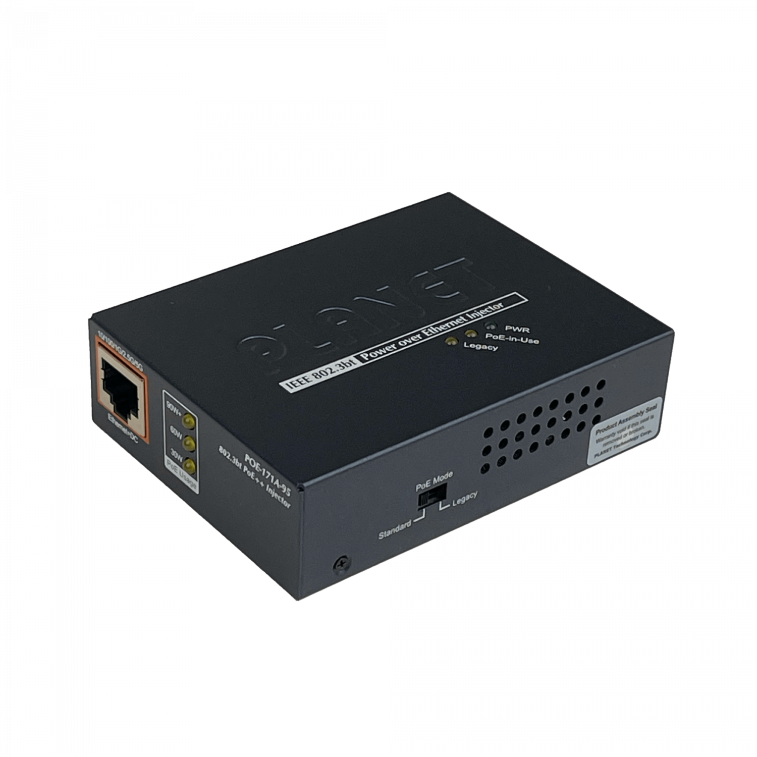 Inyector PoE Planet POE-171A-95, 95W, Soporte 802.3bt, 54V Conectividad Gigabit  2