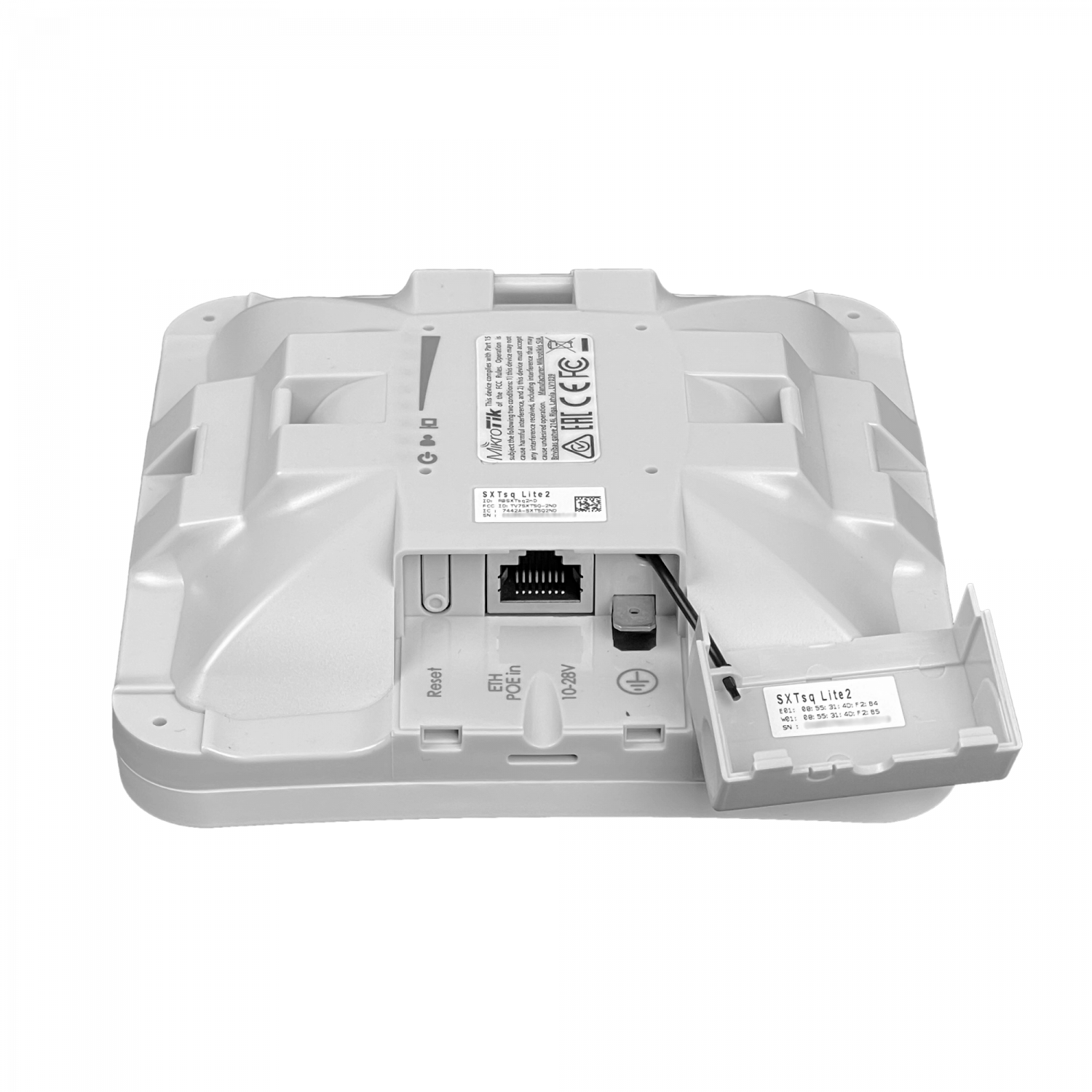 Antena MikroTik SXTSQ-LITE2 10dBi 2.4GHz 30dBm 64MB 650MHz L3 129x129mm 8