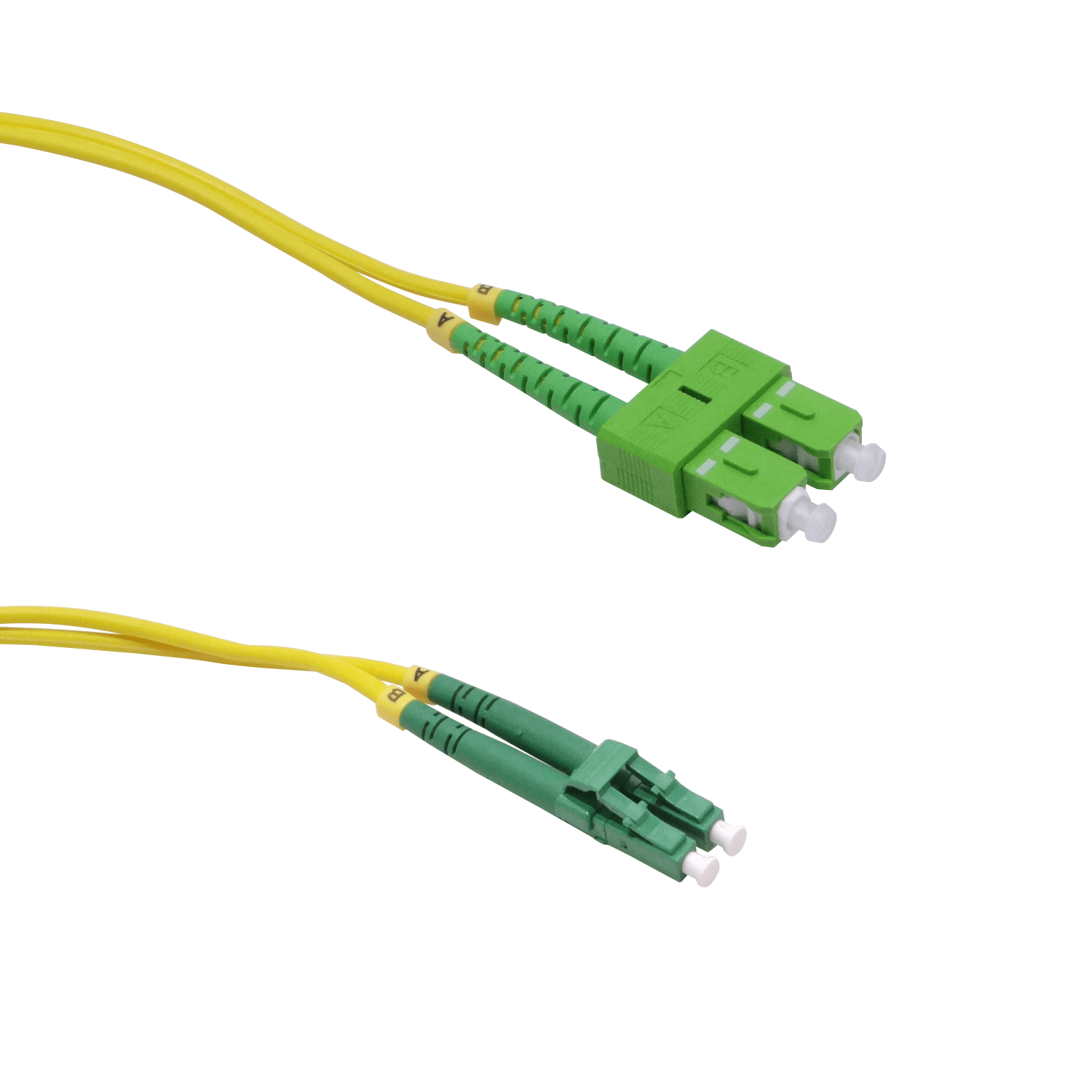 6mt SC/APC-LC/APC MonoModo SM Duplex Jumper Cable Fibra 9/125um 3mm 1