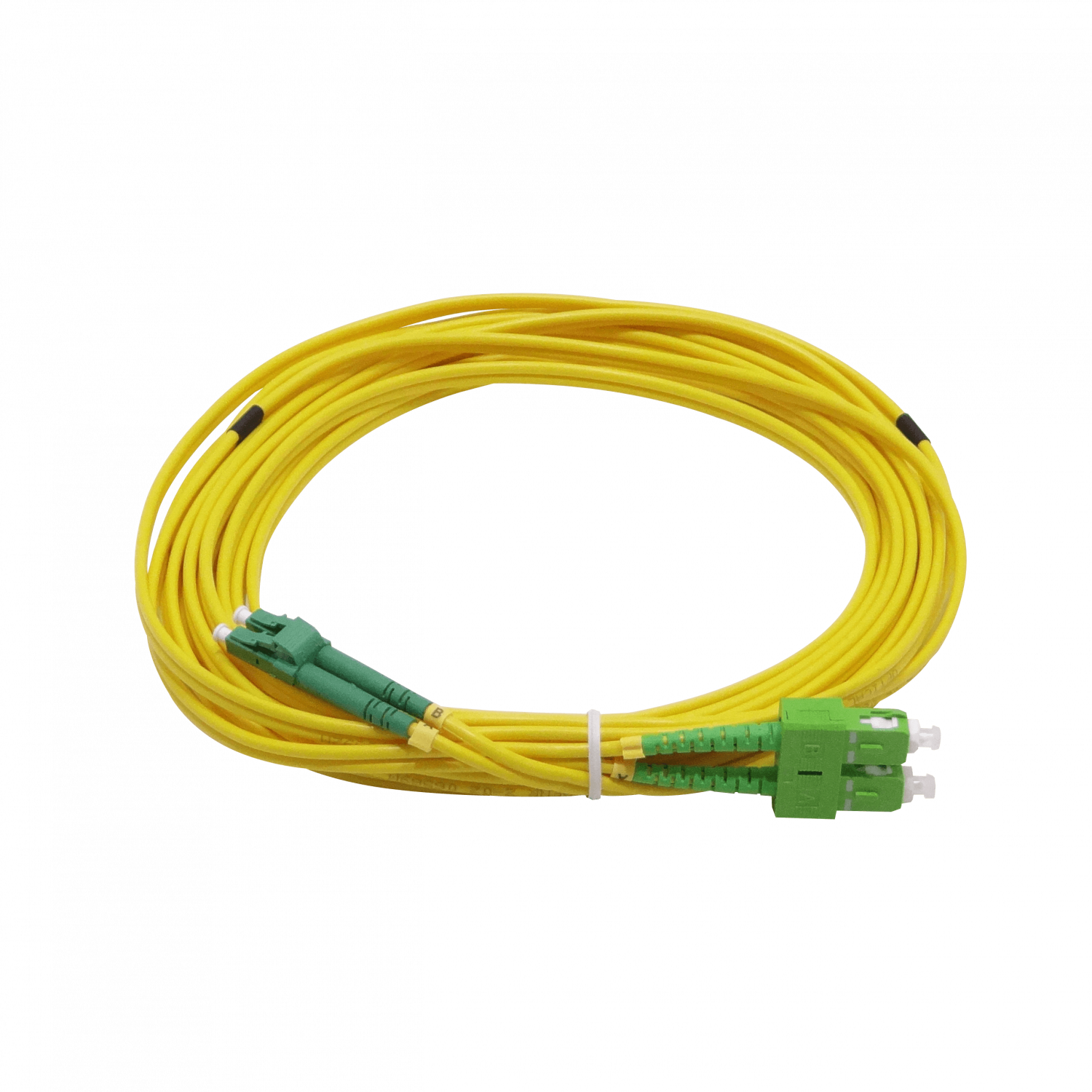6mt SC/APC-LC/APC MonoModo SM Duplex Jumper Cable Fibra 9/125um 3mm 3
