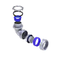 Metalico 1-Pulg Codo Prensa Estopa para Flexible Aislacion IP65 - Miniatura 4