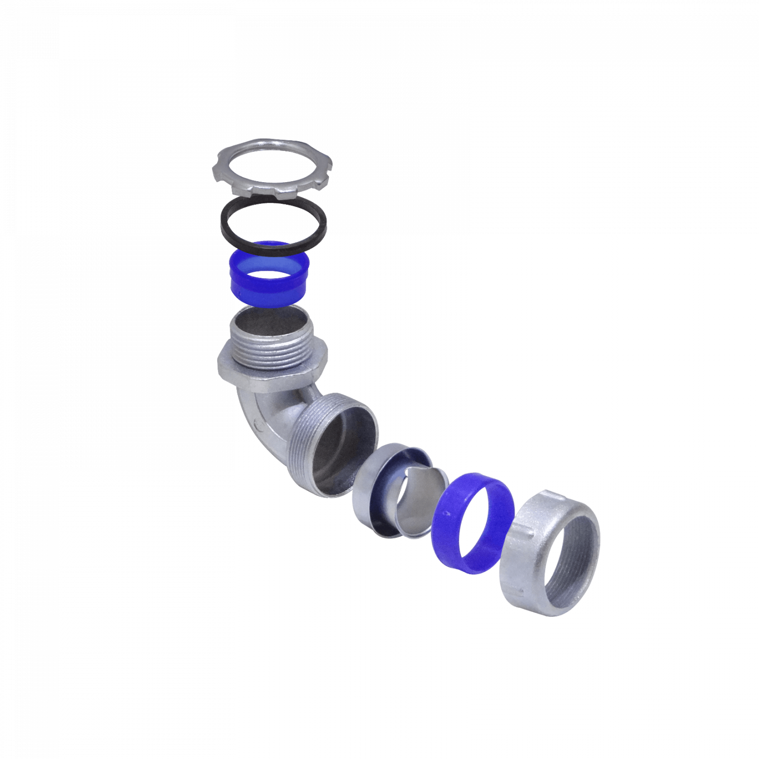 Metalico 3/4-Pulg Codo Prensa Estopa para Flexible Aislacion IP65 4