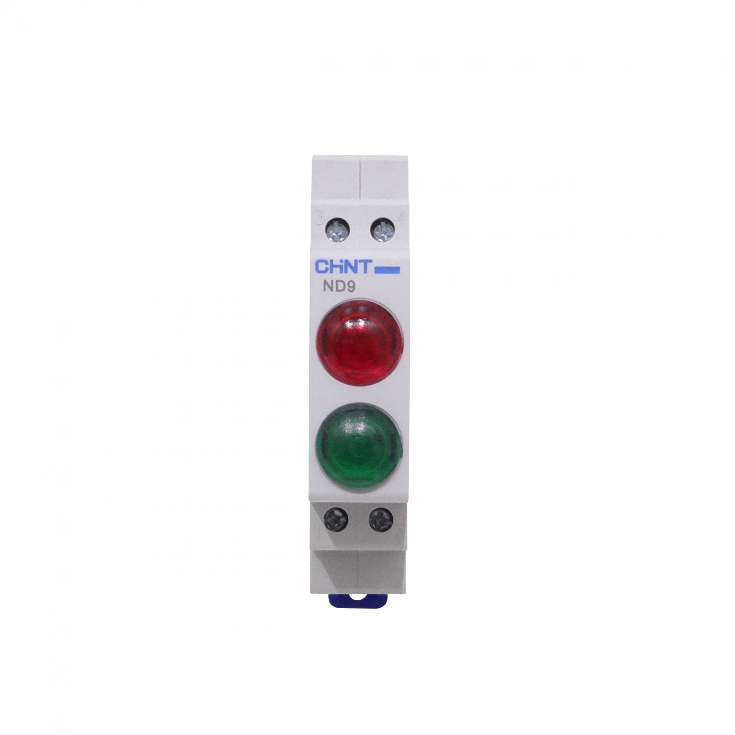 CHINT Verde/Rojo Luz Piloto LED 230VAC 20mA 4-pin para Riel Din 1
