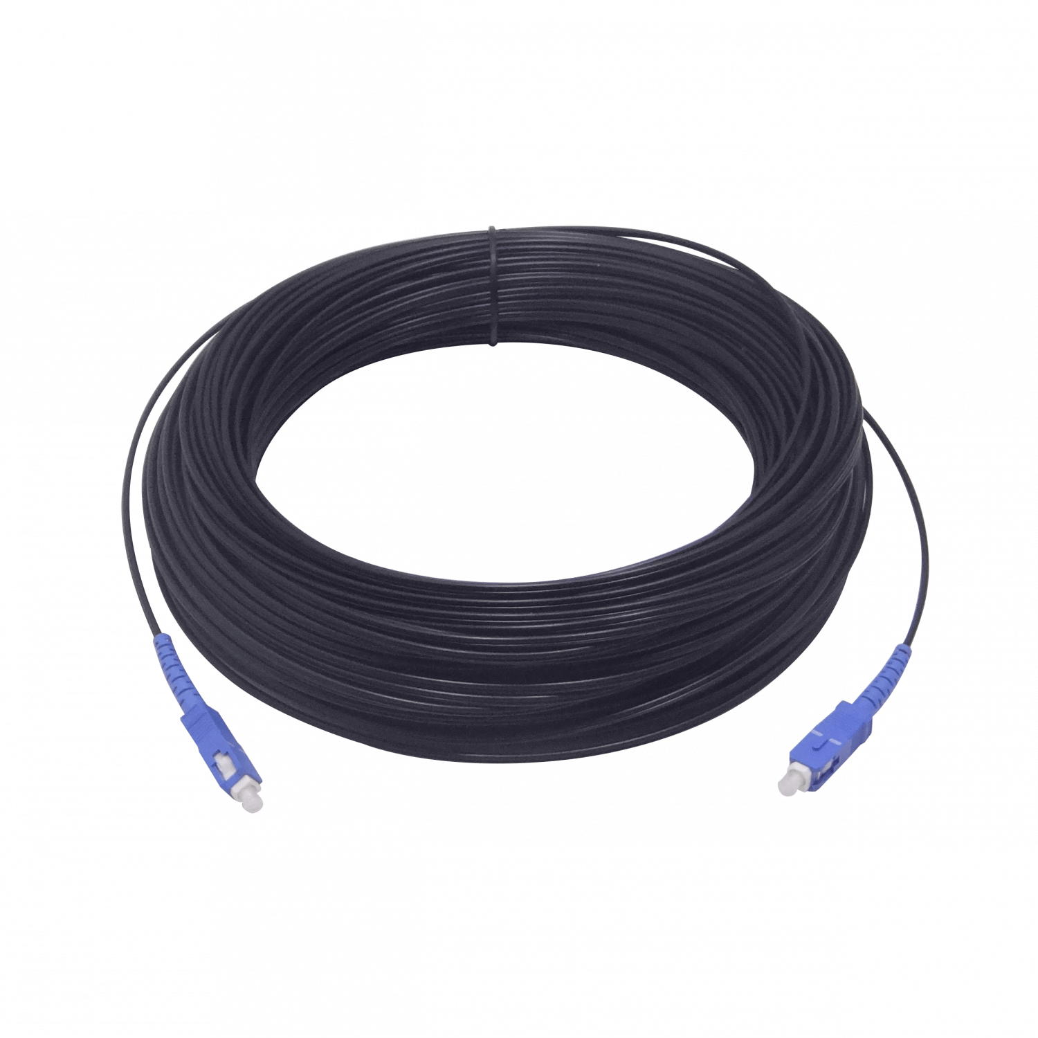 Negro Drop 50mt SC/UPC MonoModo SM SX Jumper Cable Fibra G652D 1