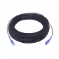 Negro Drop 50mt SC/UPC MonoModo SM SX Jumper Cable Fibra G652D - Miniatura 1