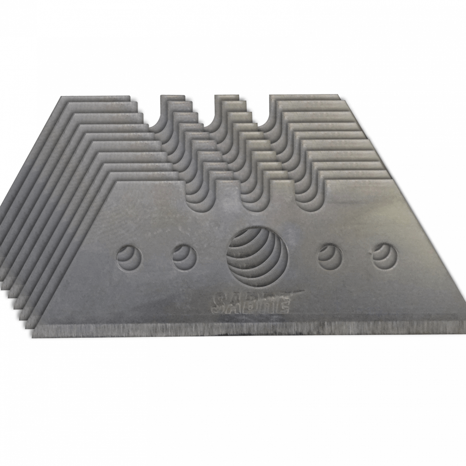 Repuestos Trapezoides para Cuchillo Cartonero Profesional 10 Unidades Metal TipTop 1