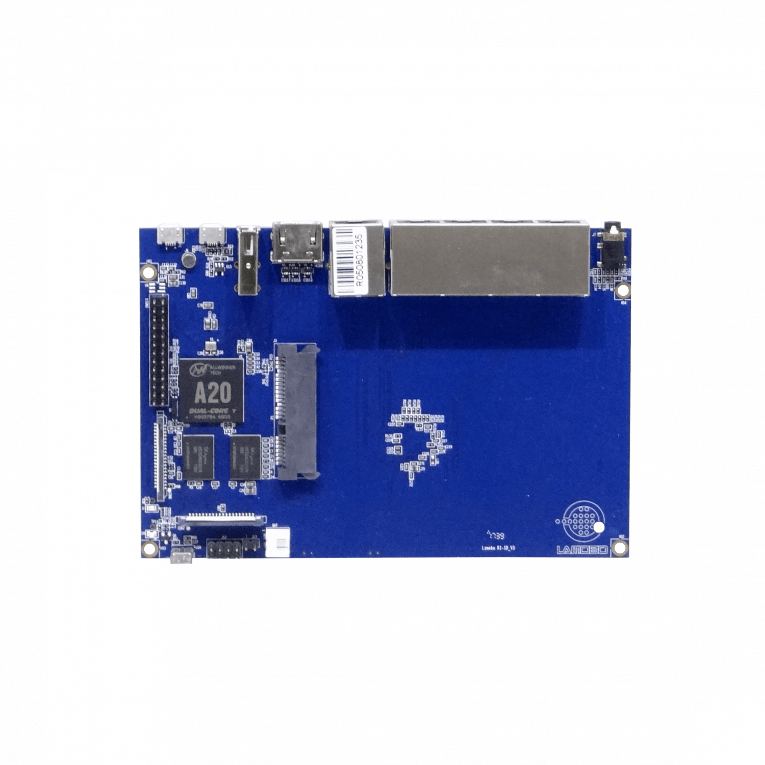 BANANAPI 1GHz-Dual 5-1000 1GB 2-USB SD/SATA CSI HDMI 3,5mm Mic 15x10cm 2