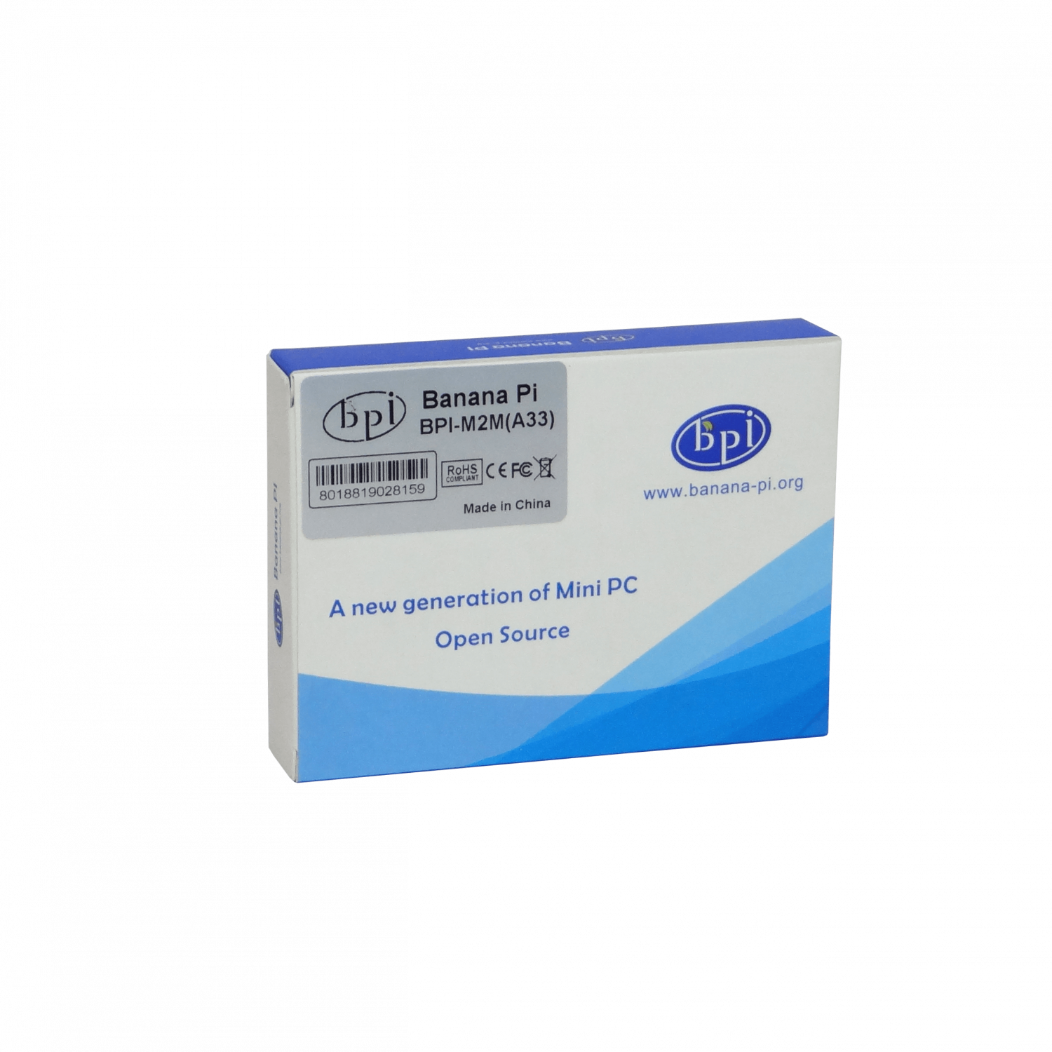 BANANAPI A33-Quad 512mb mSD eMMC req/5V-2A WiFiBT CSI DSI USB Plug-DC 4