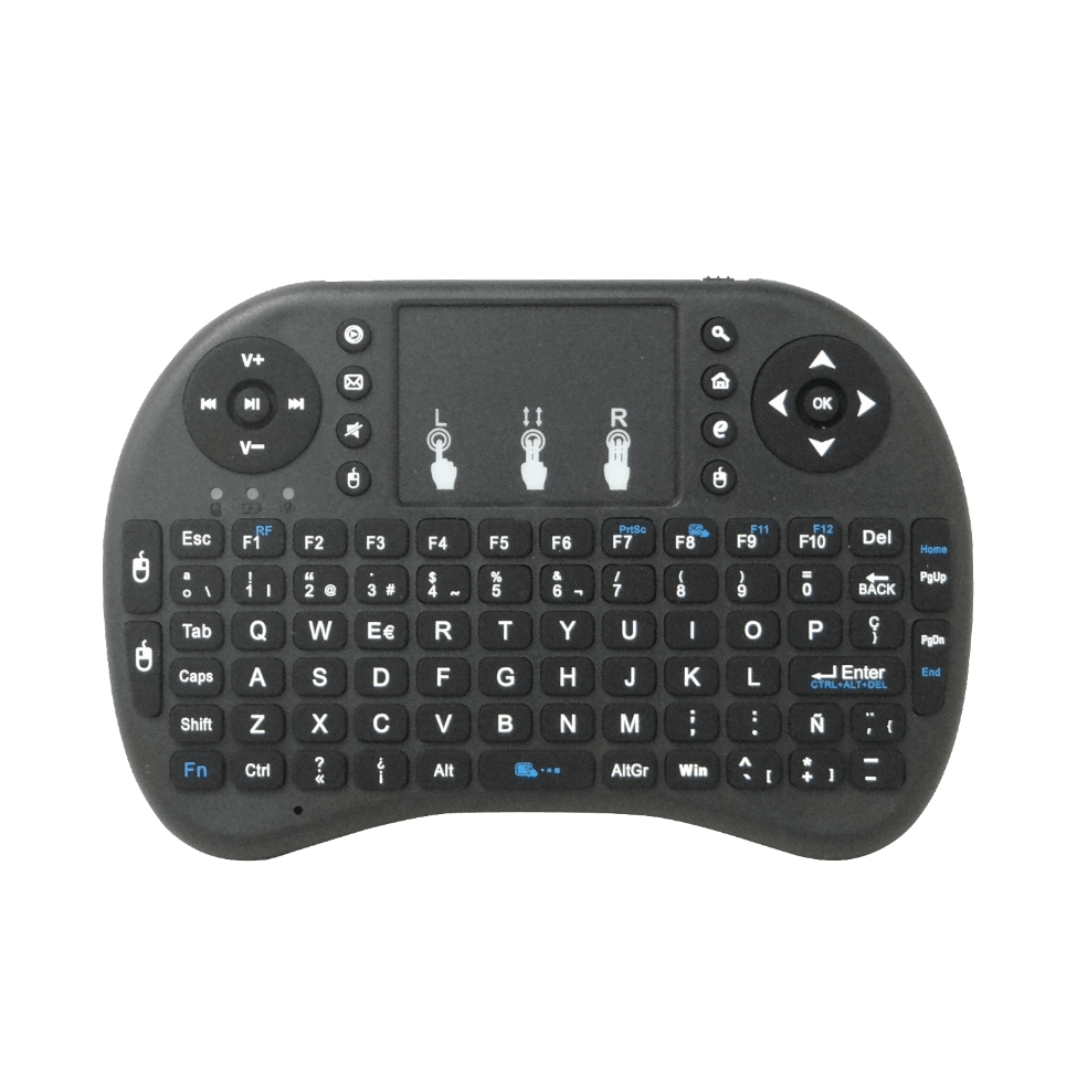 Mini Teclado Inalámbrico 2.4GHz con Touchpad - USB, Portátil, BL-5C (Requiere 2 pilas AAA) 1