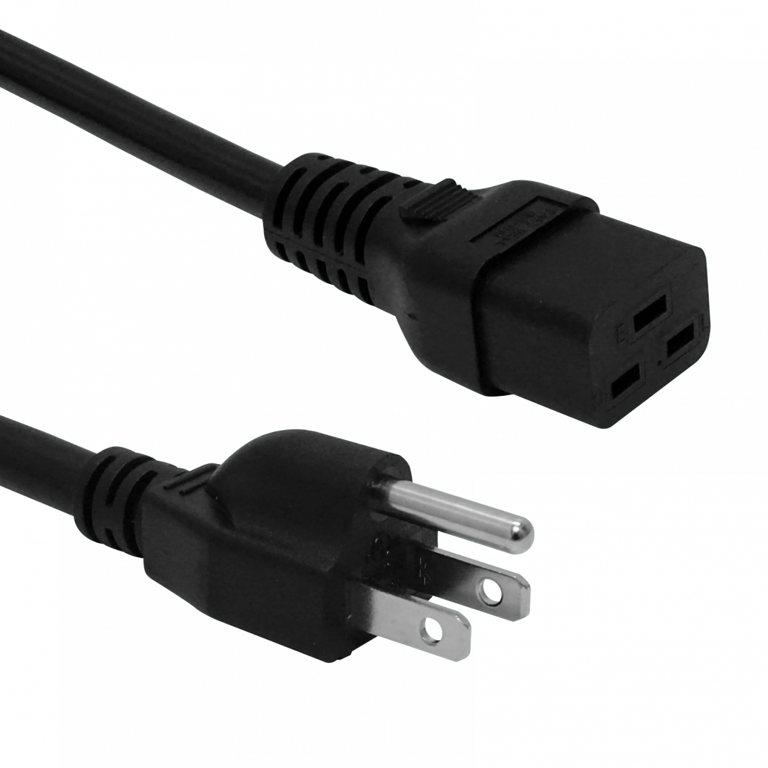 5-15P-Americano-Macho C19-Hembra Cable Poder 18A 14AWG 1,5-1,8mt 2