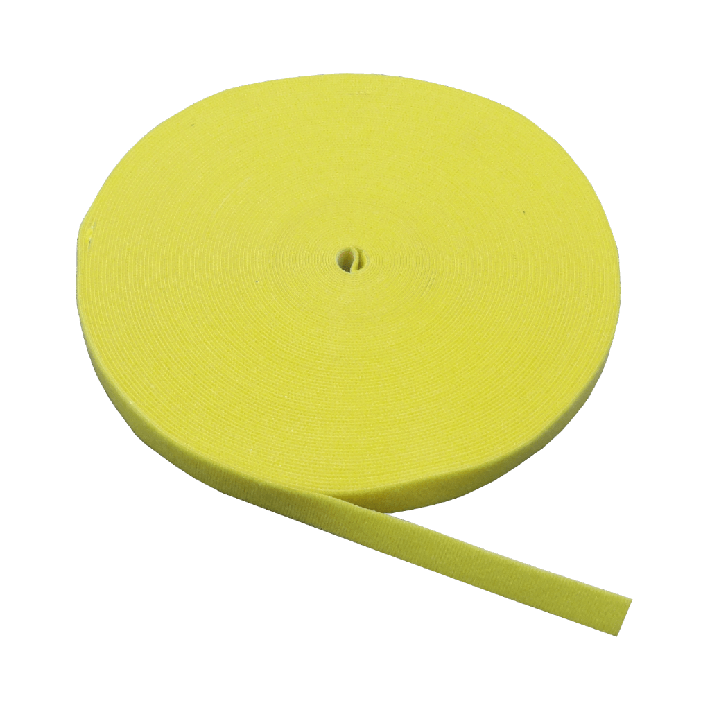 Amarra Velcro Doble Faz Amarilla 25 m × 20 mm, CV-LK25M 1