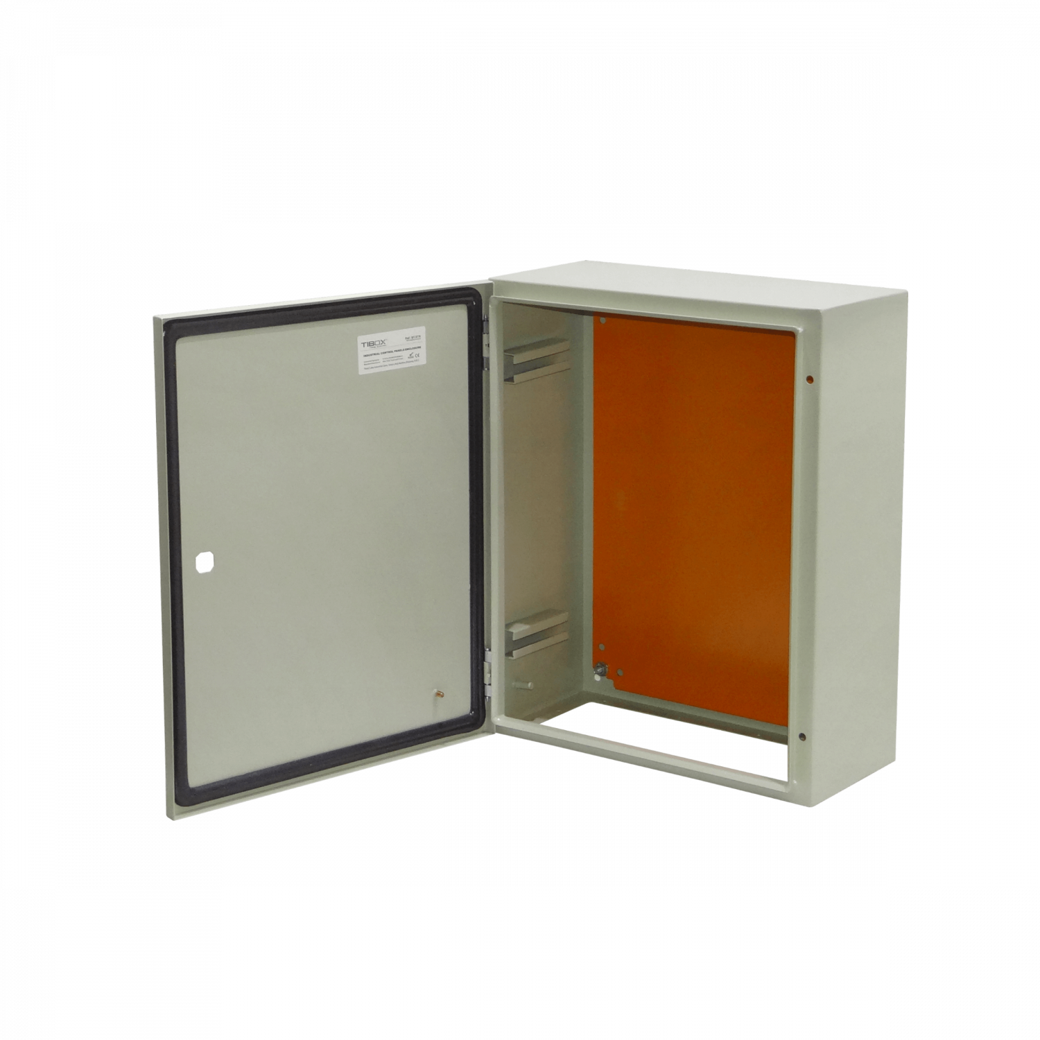 Caja metalica Tibox ST4-520 500x400x200mm 1 chapa IP66 beige 1