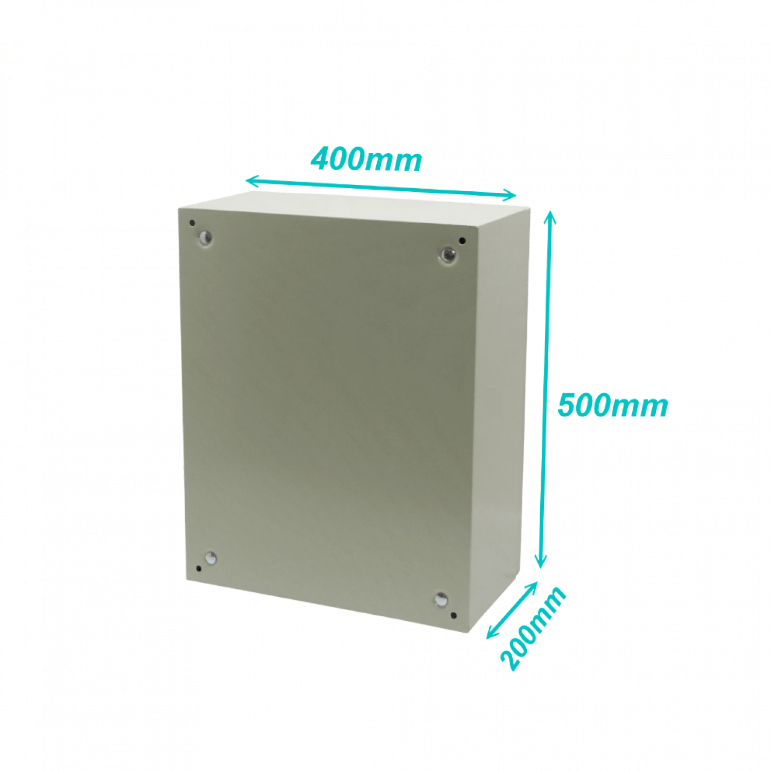 Caja metalica Tibox ST4-520 500x400x200mm 1 chapa IP66 beige 4