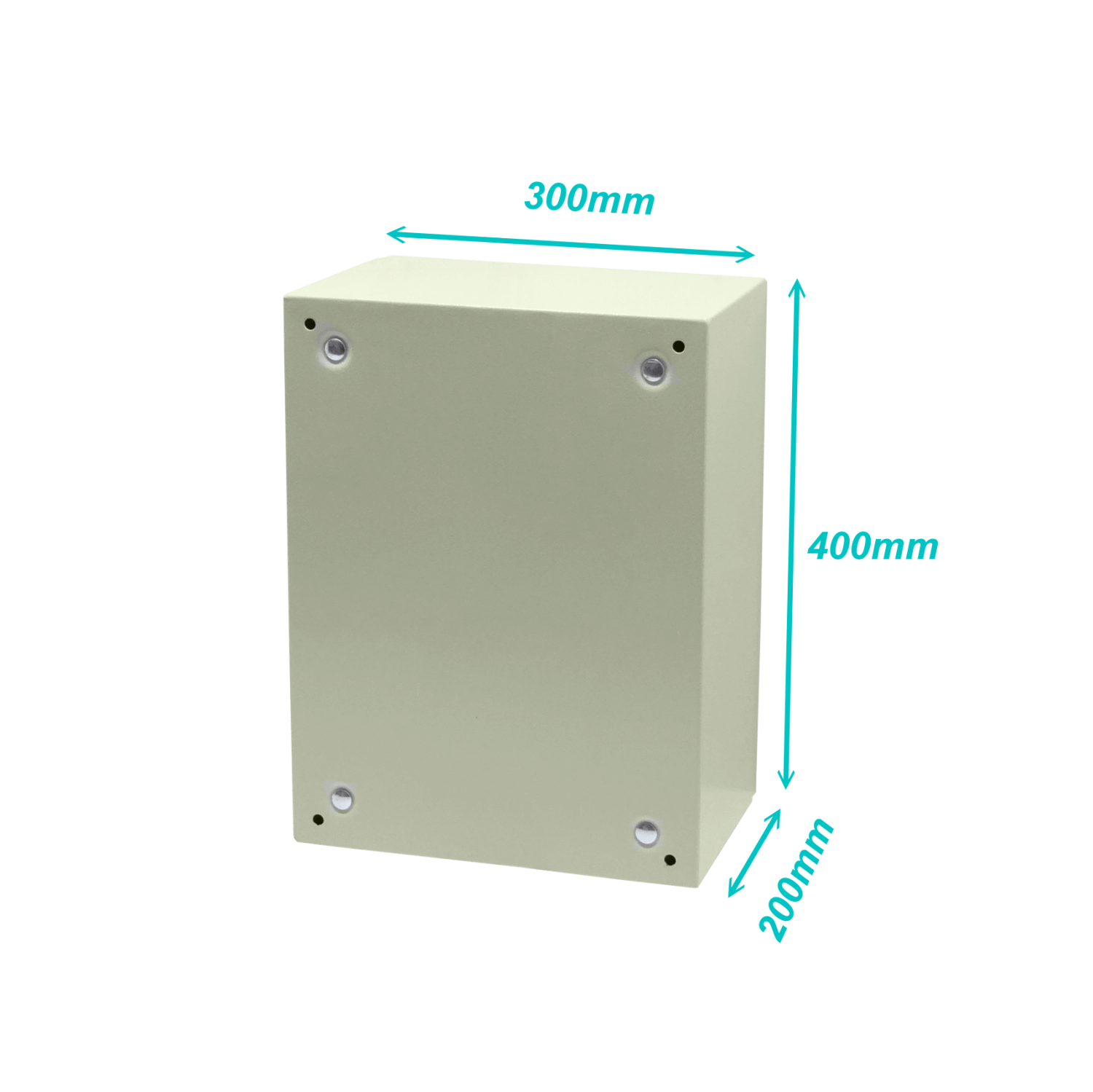 Caja metalica Tibox ST3-420 400x300x200mm 1 chapa IP66 beige 1