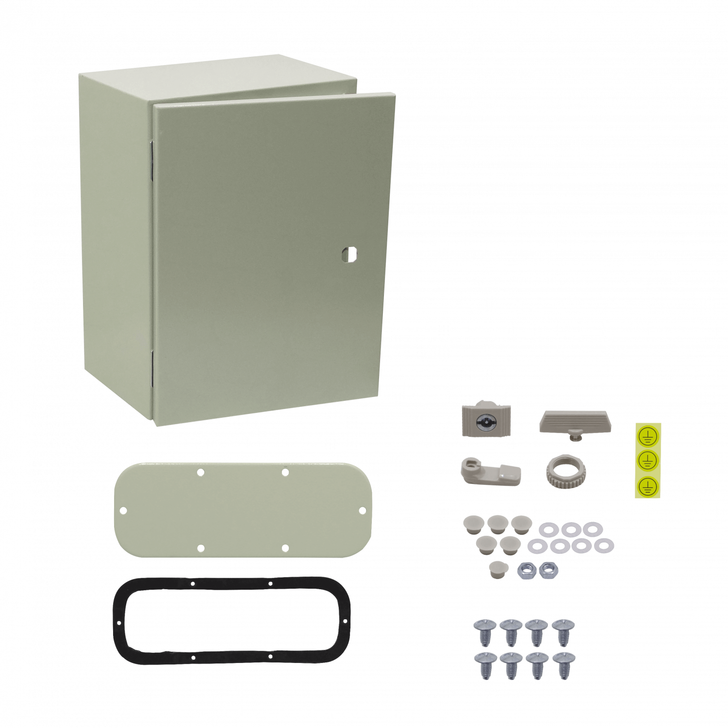 Caja metalica Tibox ST3-420 400x300x200mm 1 chapa IP66 beige 4