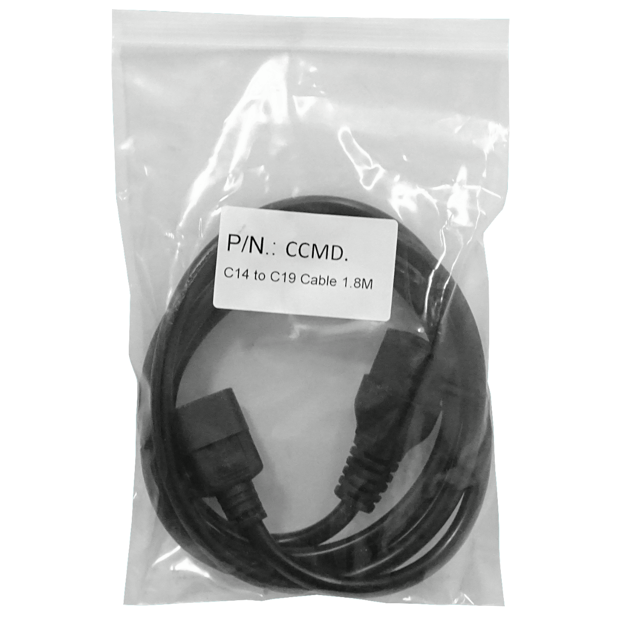 Negro C14-Macho C19-Hembra Cable de Poder 10A 3x1.5mm2 1,5-1,8mt  1