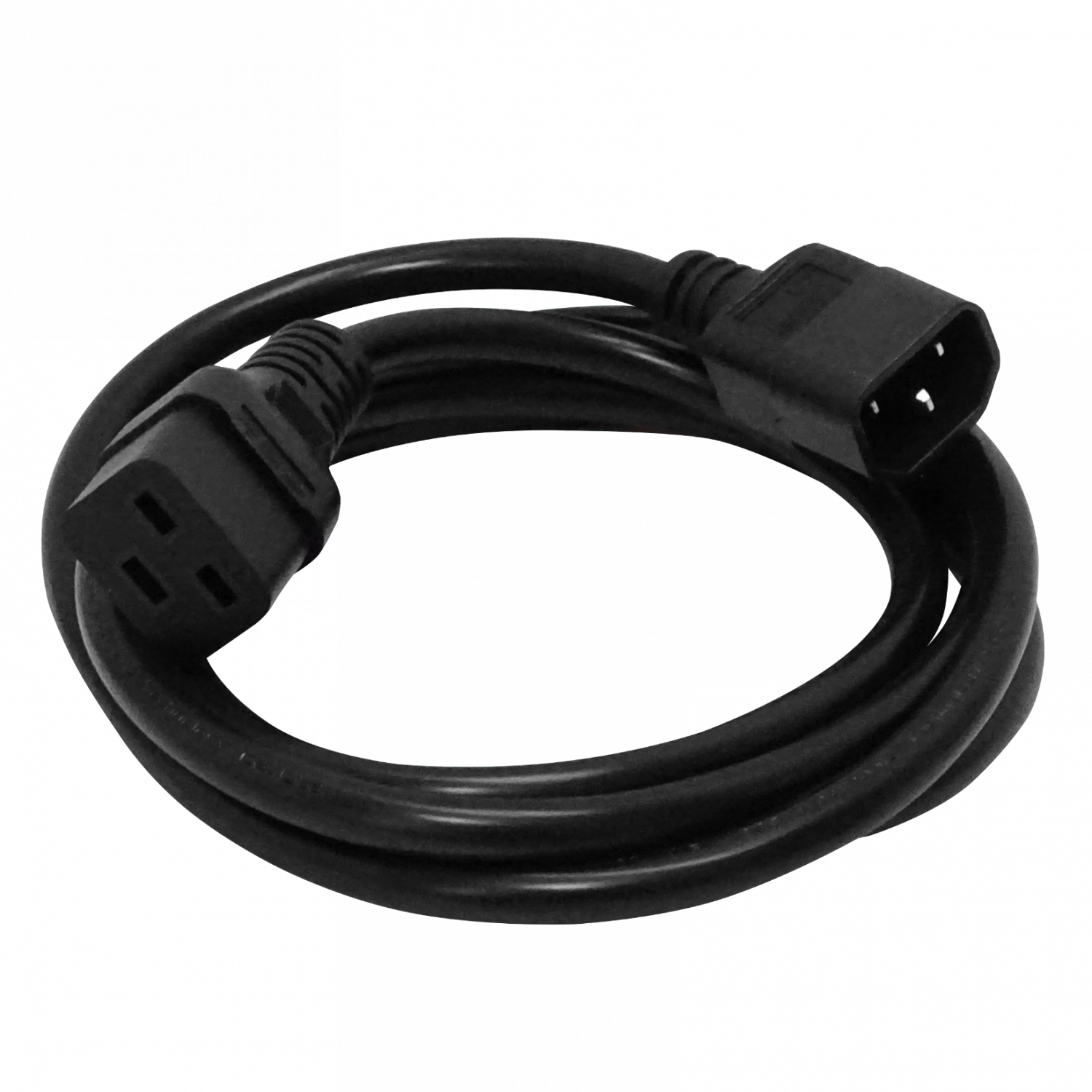 Negro C14-Macho C19-Hembra Cable de Poder 10A 3x1.5mm2 1,5-1,8mt  2