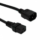 Negro C14-Macho C19-Hembra Cable de Poder 10A 3x1.5mm2 1,5-1,8mt  - Miniatura 3