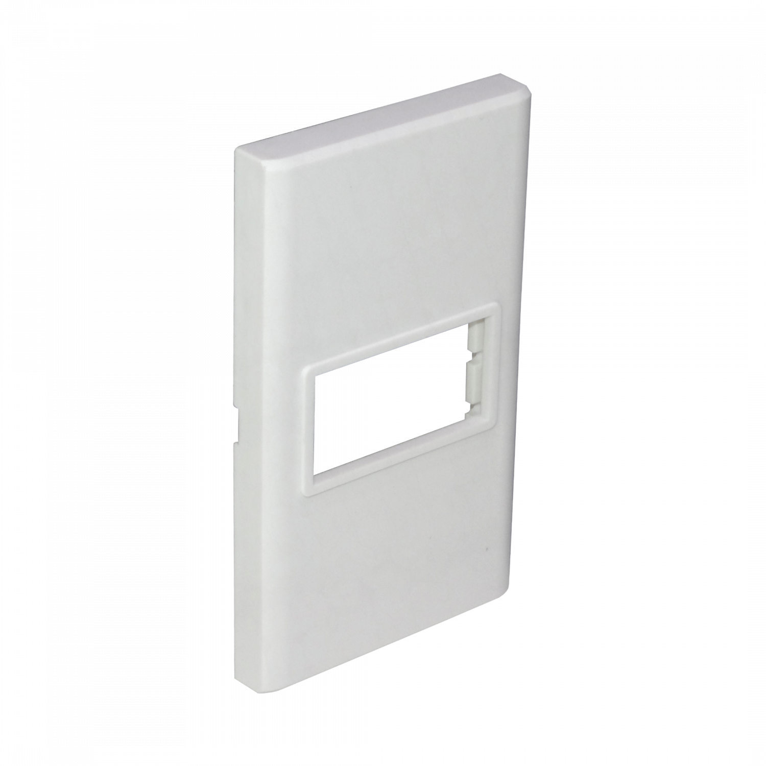 1-Espacio Placa Mural 120x70mm Blanca Faceplate Multimedia LY-115 1